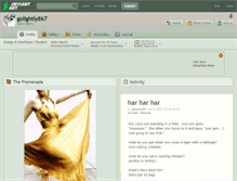 Tablet Screenshot of golightly867.deviantart.com