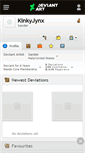 Mobile Screenshot of kinkyjynx.deviantart.com
