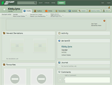 Tablet Screenshot of kinkyjynx.deviantart.com