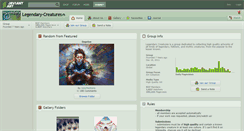 Desktop Screenshot of legendary-creatures.deviantart.com