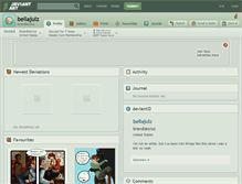 Tablet Screenshot of bellajulz.deviantart.com