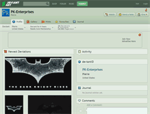 Tablet Screenshot of pk-enterprises.deviantart.com