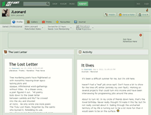 Tablet Screenshot of jleonard.deviantart.com