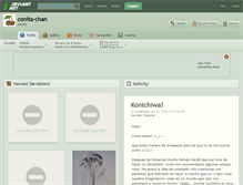 Tablet Screenshot of conita-chan.deviantart.com