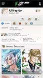 Mobile Screenshot of killing-idol.deviantart.com