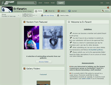 Tablet Screenshot of ev-fanart.deviantart.com