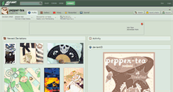 Desktop Screenshot of pepper-tea.deviantart.com