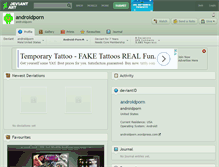 Tablet Screenshot of androidporn.deviantart.com