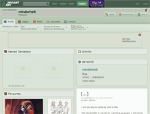Tablet Screenshot of minderheit.deviantart.com
