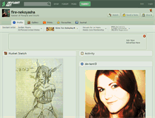 Tablet Screenshot of fire-nekoyasha.deviantart.com