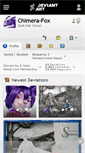 Mobile Screenshot of chimera-fox.deviantart.com