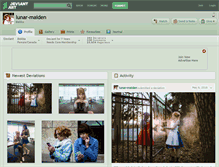 Tablet Screenshot of lunar-maiden.deviantart.com