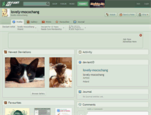 Tablet Screenshot of lovely-mocochang.deviantart.com