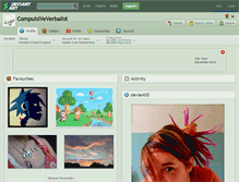 Tablet Screenshot of compulsiveverbalist.deviantart.com
