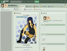 Tablet Screenshot of kandaallen.deviantart.com