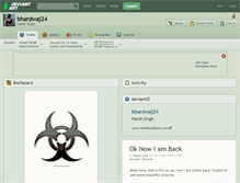 Tablet Screenshot of bhardwaj24.deviantart.com