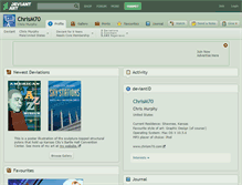 Tablet Screenshot of chrism70.deviantart.com