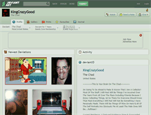 Tablet Screenshot of kingcrazygood.deviantart.com