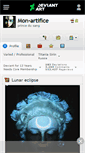 Mobile Screenshot of mon-artifice.deviantart.com