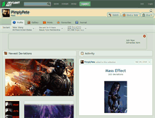 Tablet Screenshot of pimplypete.deviantart.com