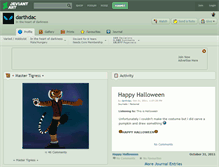 Tablet Screenshot of darthdac.deviantart.com