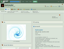 Tablet Screenshot of masterpsyker.deviantart.com