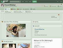 Tablet Screenshot of floweroftheeast.deviantart.com