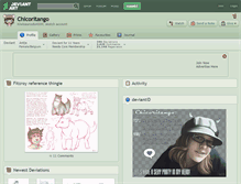 Tablet Screenshot of chicoritango.deviantart.com