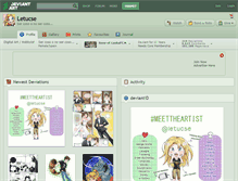 Tablet Screenshot of letucse.deviantart.com