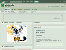 Tablet Screenshot of fakepkmnclub.deviantart.com