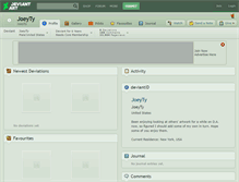 Tablet Screenshot of joeyty.deviantart.com