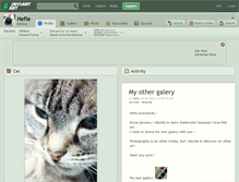 Tablet Screenshot of nefle.deviantart.com