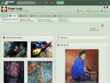 Tablet Screenshot of ginger-leigh.deviantart.com
