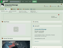 Tablet Screenshot of emopunkartdamage.deviantart.com