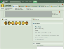 Tablet Screenshot of francisplz.deviantart.com
