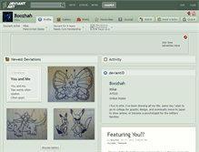 Tablet Screenshot of boozhah.deviantart.com