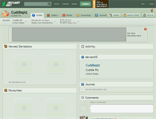 Tablet Screenshot of cuddleplz.deviantart.com