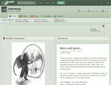 Tablet Screenshot of chenneoue.deviantart.com