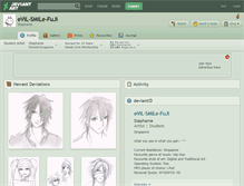 Tablet Screenshot of evil-smile-fuji.deviantart.com