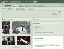 Tablet Screenshot of gothicrose.deviantart.com