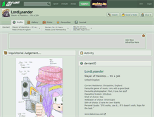 Tablet Screenshot of lordlysander.deviantart.com