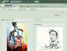 Tablet Screenshot of jakmunky.deviantart.com