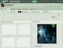 Tablet Screenshot of koko-bunburi.deviantart.com