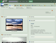 Tablet Screenshot of muppi.deviantart.com