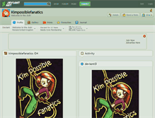 Tablet Screenshot of kimpossiblefanatics.deviantart.com