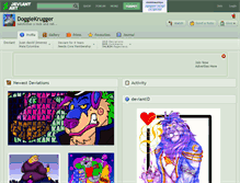 Tablet Screenshot of doggiekrugger.deviantart.com