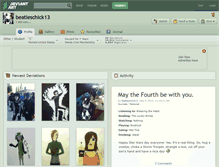 Tablet Screenshot of beatleschick13.deviantart.com
