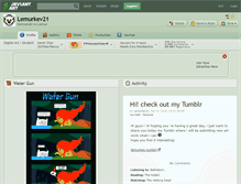 Tablet Screenshot of lemurkev21.deviantart.com