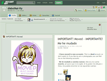 Tablet Screenshot of diabolikal-lily.deviantart.com