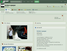Tablet Screenshot of broken-opaque.deviantart.com